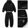 Rose Jogger Set — Black
