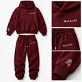 Rose Jogger Set — Burgundy