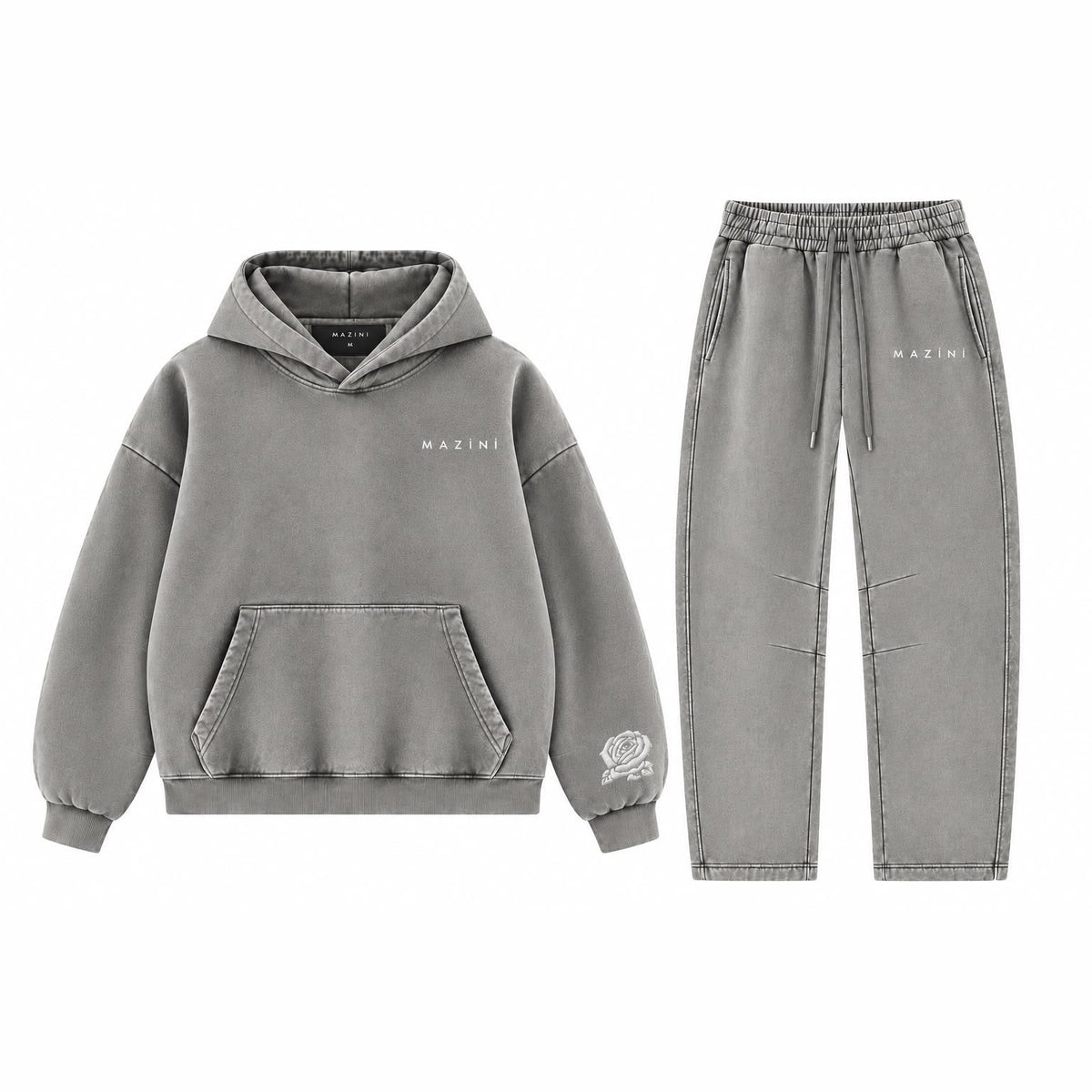 Rose Sweatsuit — Ash Gray
