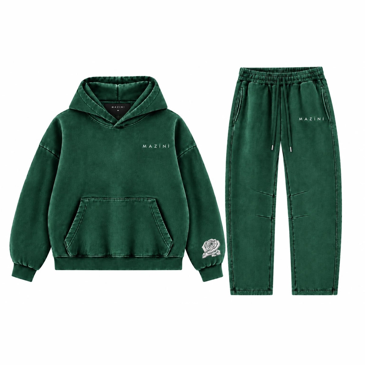 Rose Sweatsuit — Forest Green
