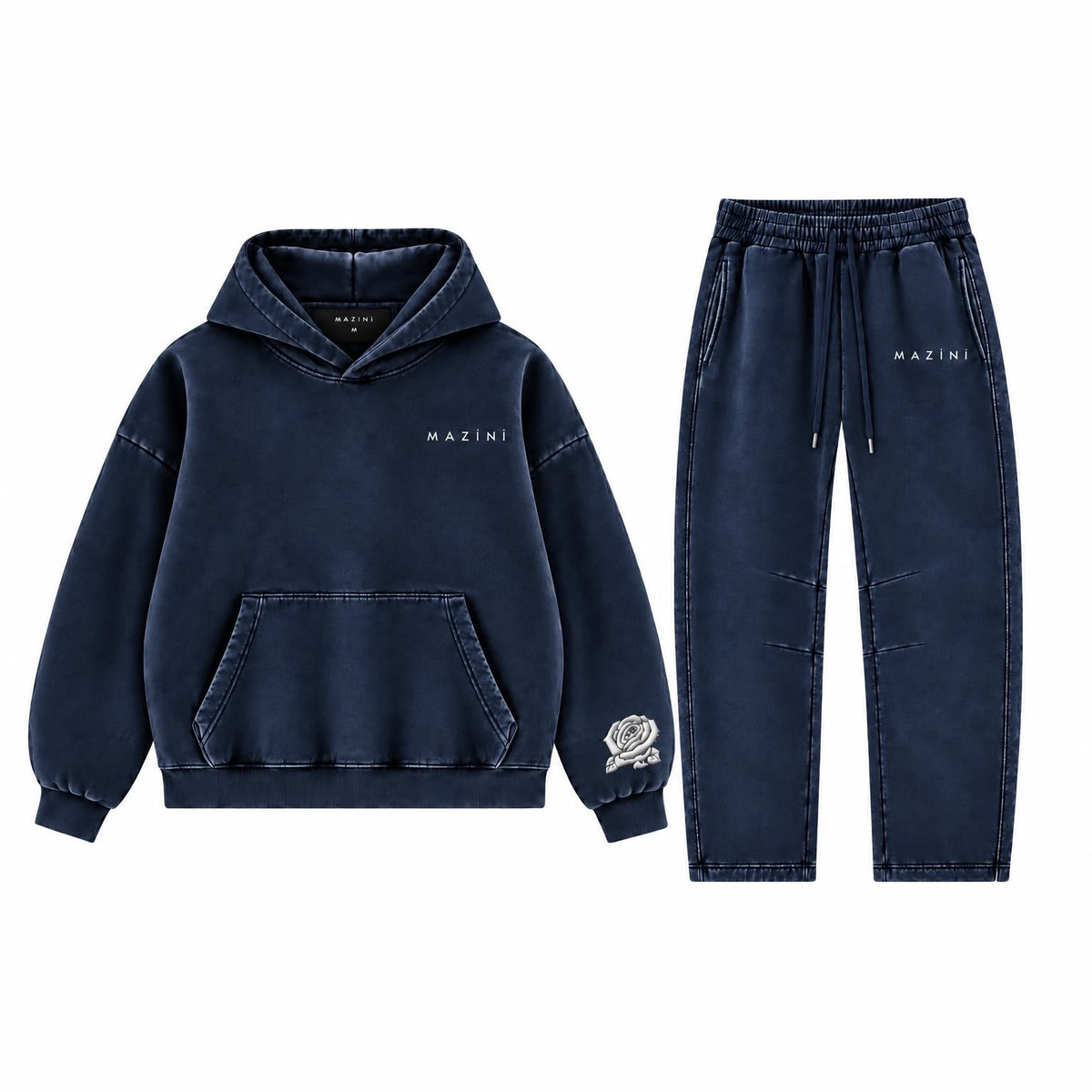 MAZINÍ Rose Sweatsuit in Midnight Navy