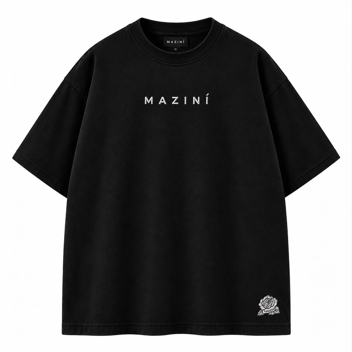 MAZINÍ Rose Tee in Black