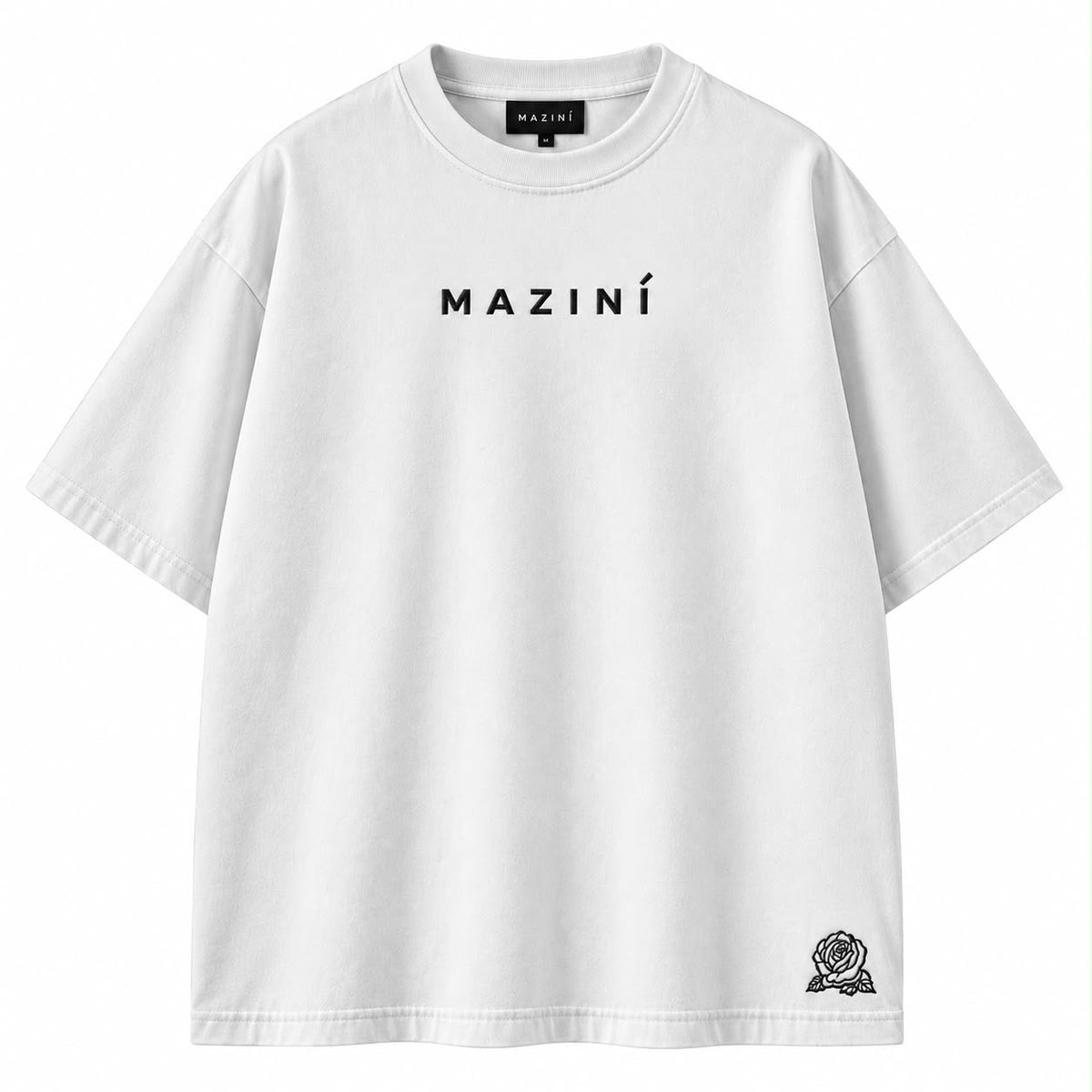 MAZINÍ Rose Tee in White