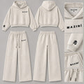 MAZINÍ Rose Wide-Leg Set in Ivory